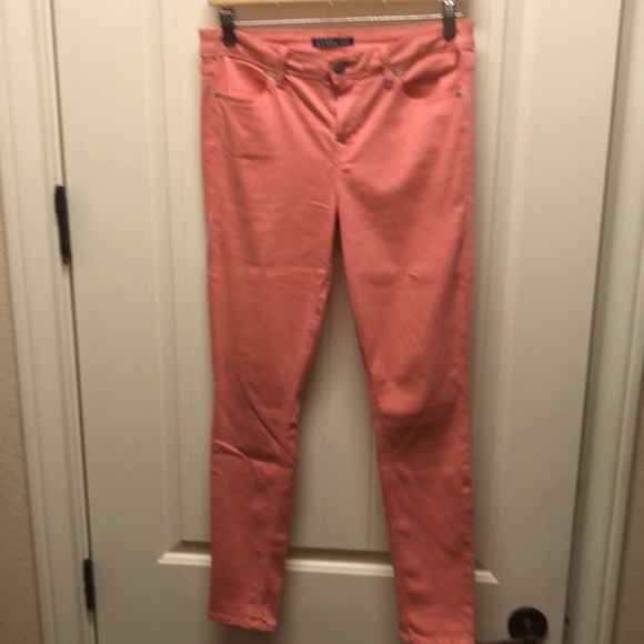 Level 99 NWOT Size 29 Coral Skinny Jeans - Picture 7 of 7